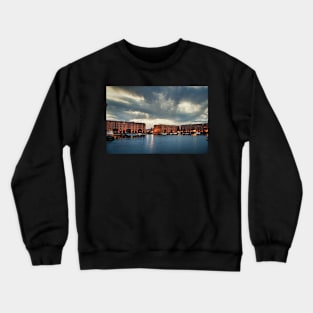 Liverpool Albert Dock at dusk Crewneck Sweatshirt